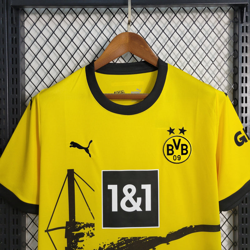 Camisa Borussia Dortmund Home 23/24 - Puma Torcedor Masculina - Lançamento - PRONTA ENTREGA