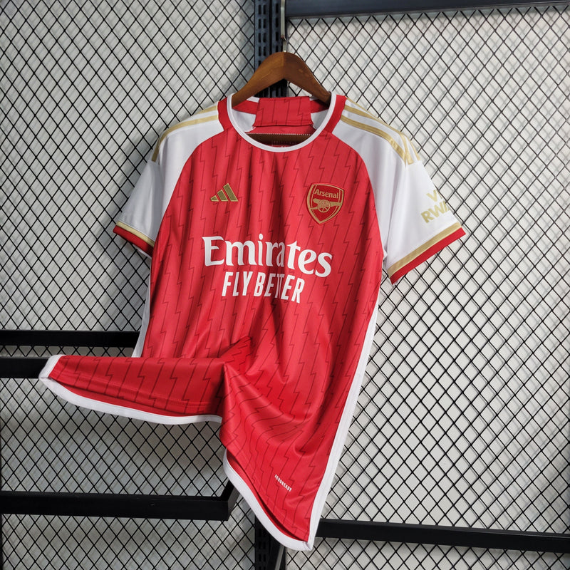 Camisa Arsenal Home 23/24 - Adidas Torcedor Masculina - Lançamento - PRONTA ENTREGA