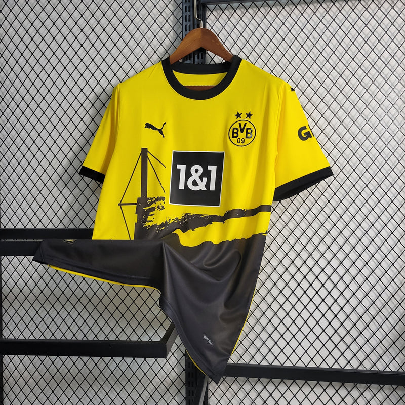 Camisa Borussia Dortmund Home 23/24 - Puma Torcedor Masculina - Lançamento - PRONTA ENTREGA