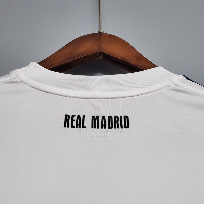 Camisa Real Madrid Titular 10/11 - Versão Retro Manga Comprida