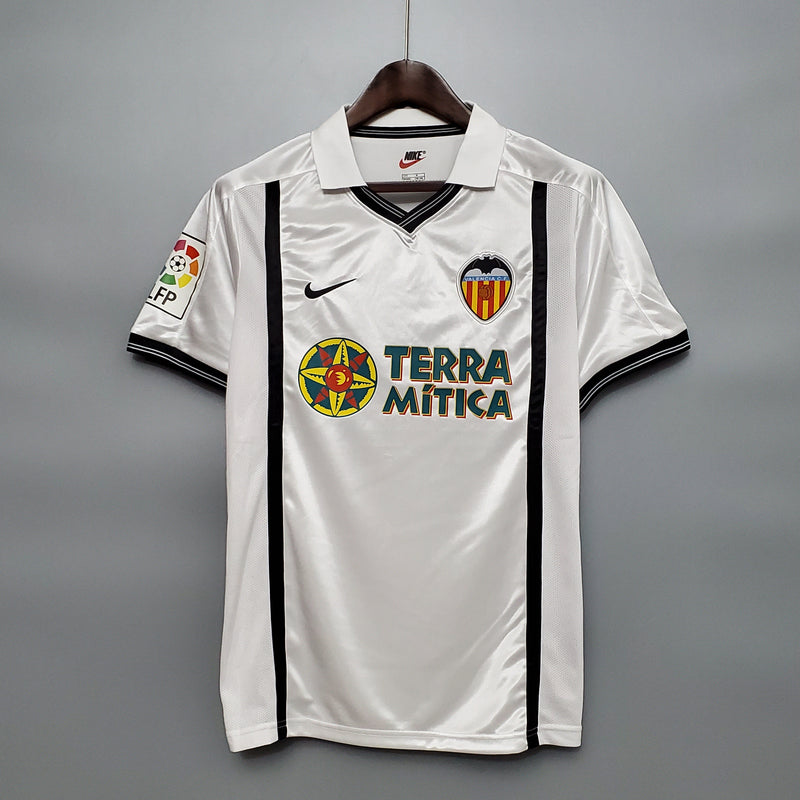 Camisa Valencia Titular 01/02 - Versão Retro